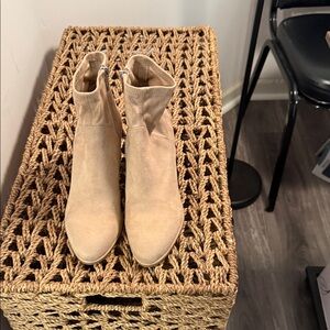 Marc Fisher Beige Ankle Booties
